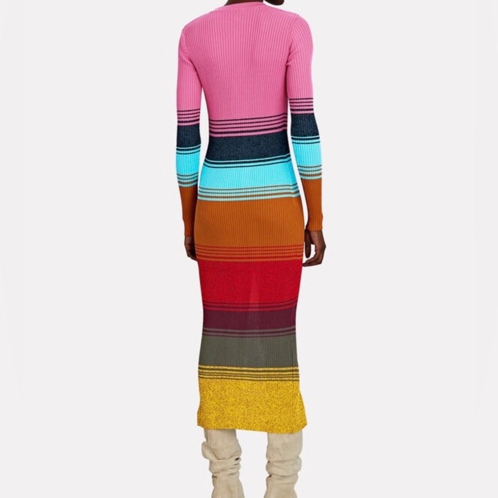 STAUD Shoko Striped Sweater Dress, Sz M - Picture 11 of 11